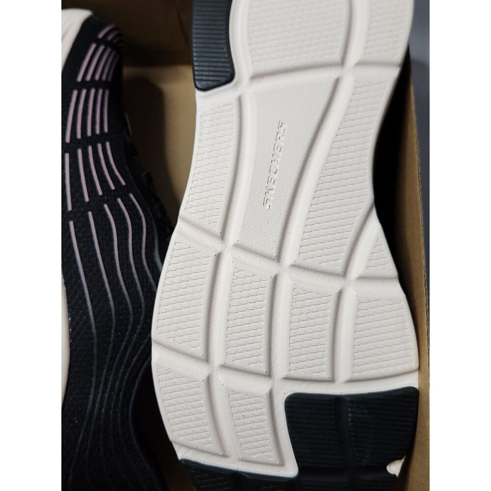 SKECHERS Swift‑Fit Hands Free Sneakers Women's 10 Black Purple - Picture 12 of 12